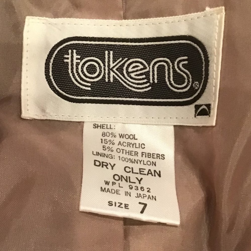 Vintage Tokens Wool Blend Blazer - Picture 4 of 4